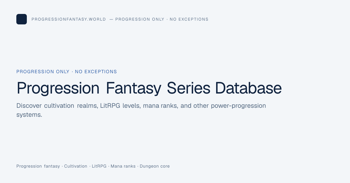 Ongoing Progression Fantasy Series